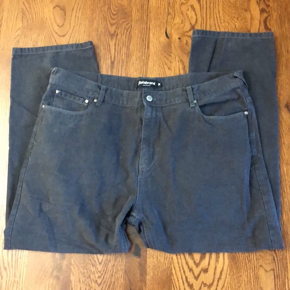 BETABRAND Mens 38 Sons of Britches Dark Gray Straight Relaxed Denim Jeans Travel - Picture 13 of 15